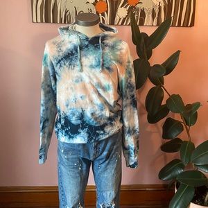 Pacsun Blue Tye Dye Hoodie